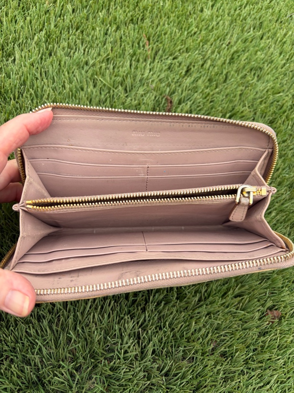 Miu Miu Leather Zip Around Long Wallet - Picture 4 of 11